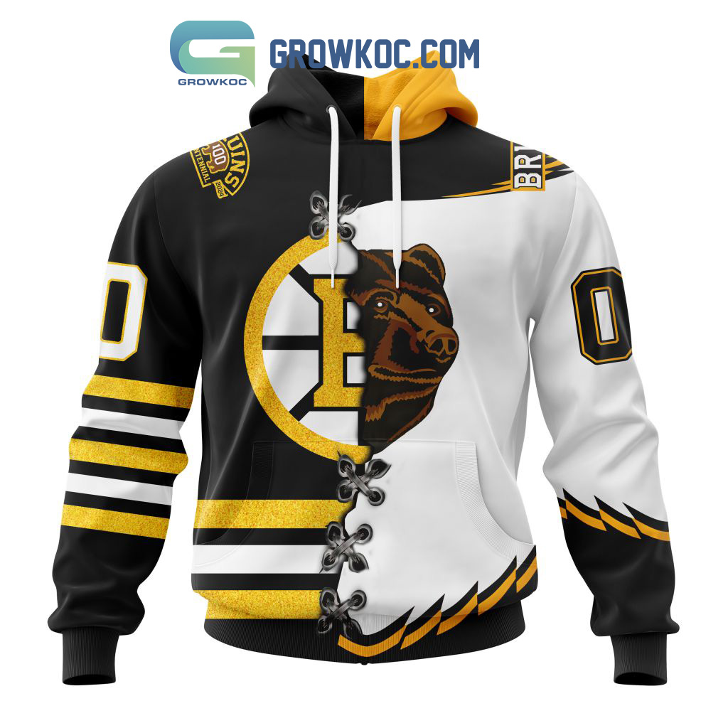 Boston Bruins Mix Reverse Retro Personalized Hoodie Shirts2B1 S8bU5