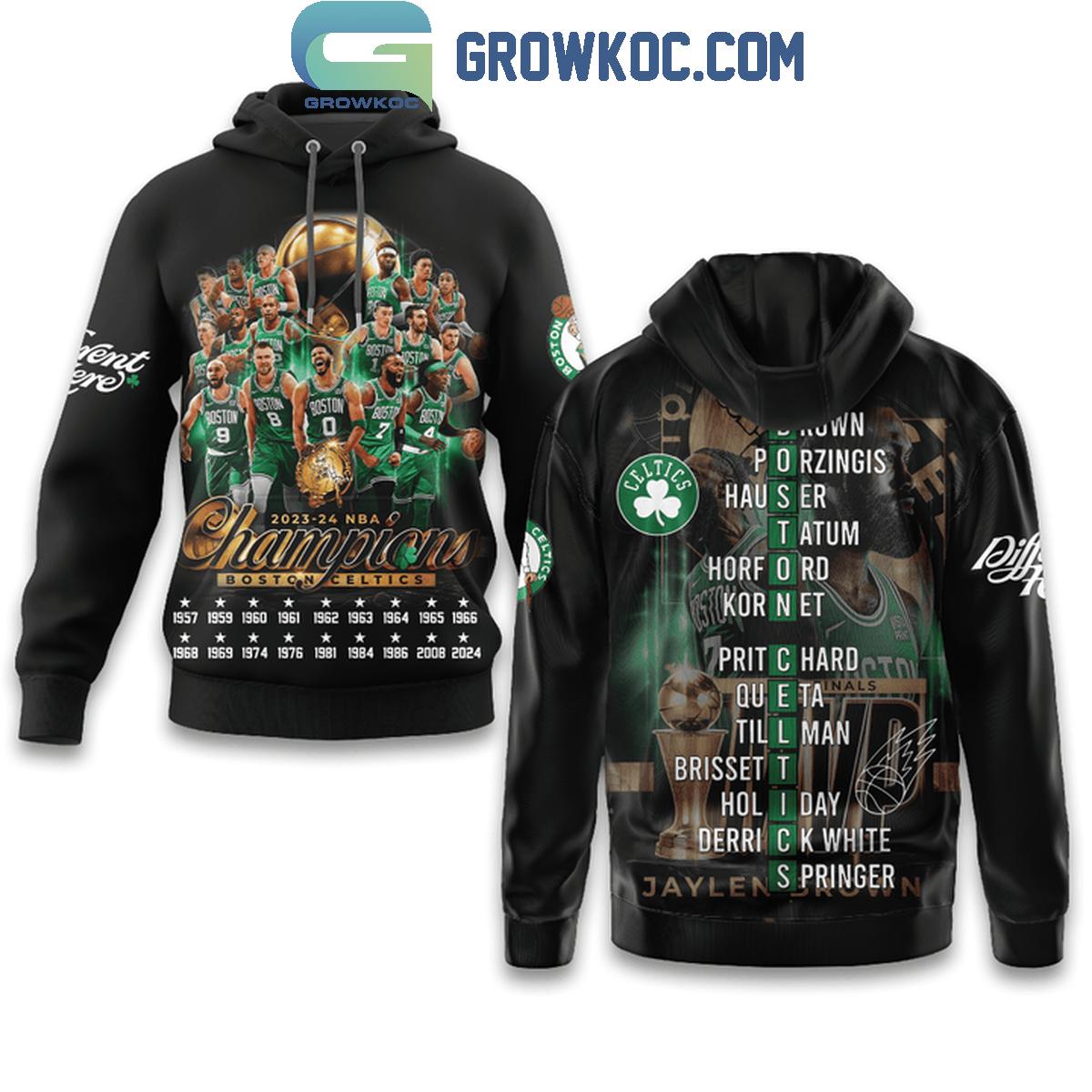 Boston Celtics 2024 NBA Champions With MVP Jaylen Brown Star Hoodie Shirts 1 N8KYQ