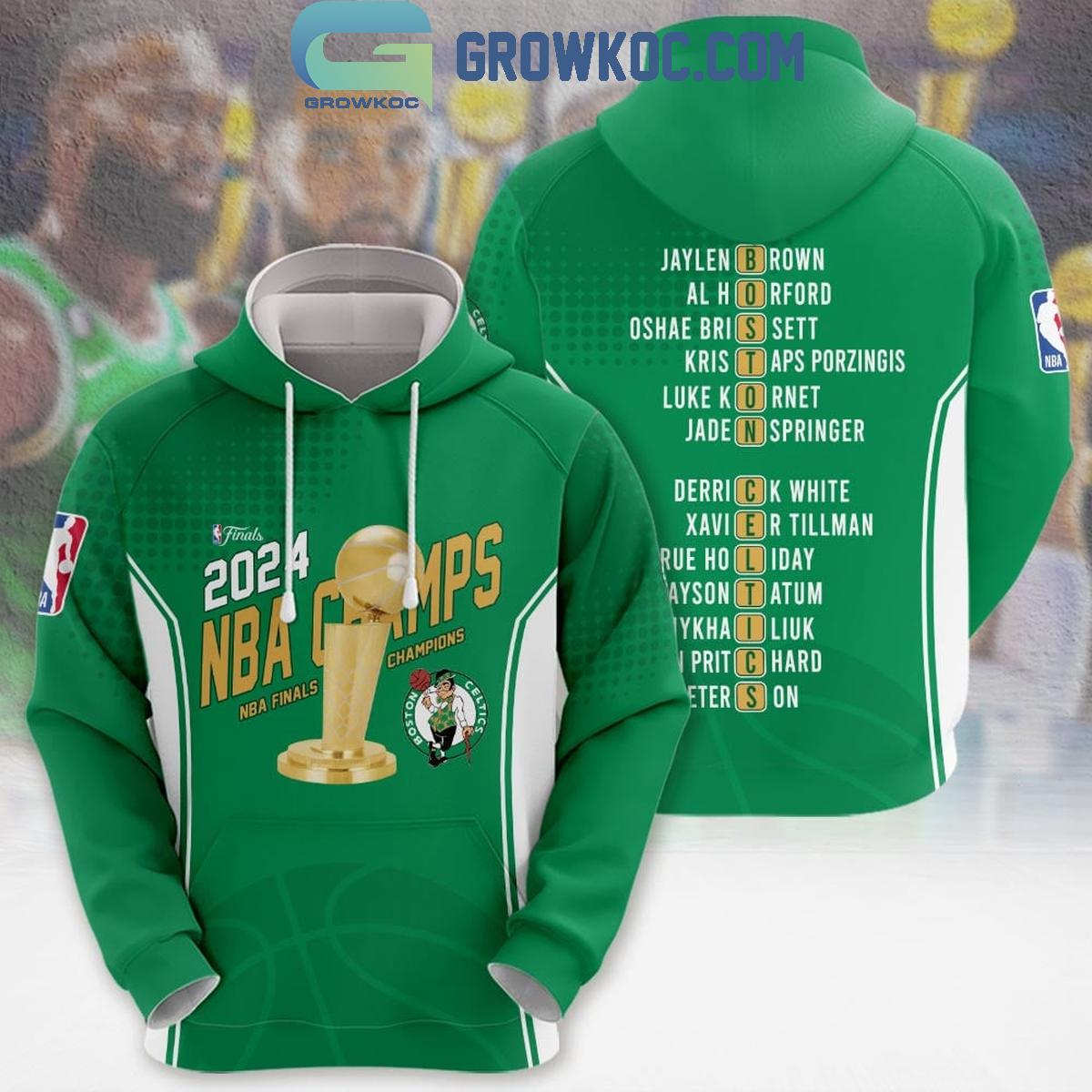 Boston Celtics 2024 NBA Finals Champions Player Word Puzzle Hoodie Shirt 1 p5hlU