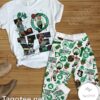 Boston Celtics Big Love Signatures Pajamas Set