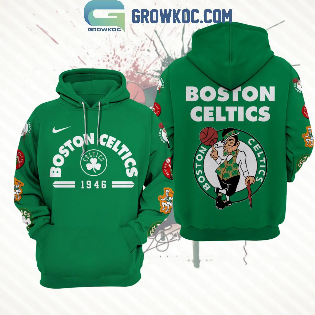 Boston Celtics Loves Basketball Team Est 1946 Hoodie Shirts 1 lqiTW