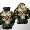 Boston Celtics NBA Skull All Over Print Hoodie 0