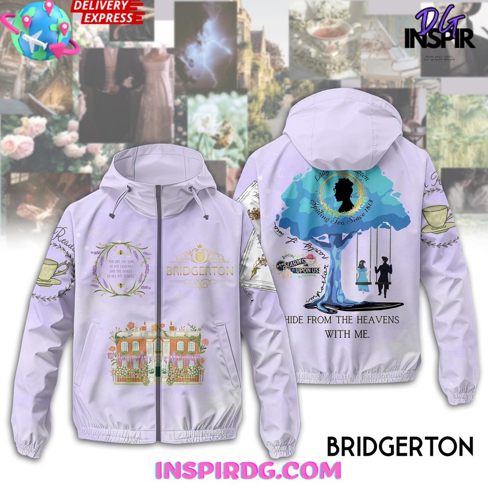 Bridgerton Windbreaker Outdoor Zipper Hoodie 1