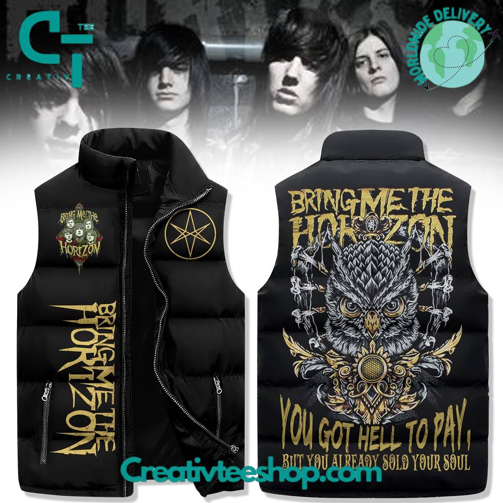 Bring Me The Horizon You Got Hell To Pay Sleeveless Puffer Down Jacket 1