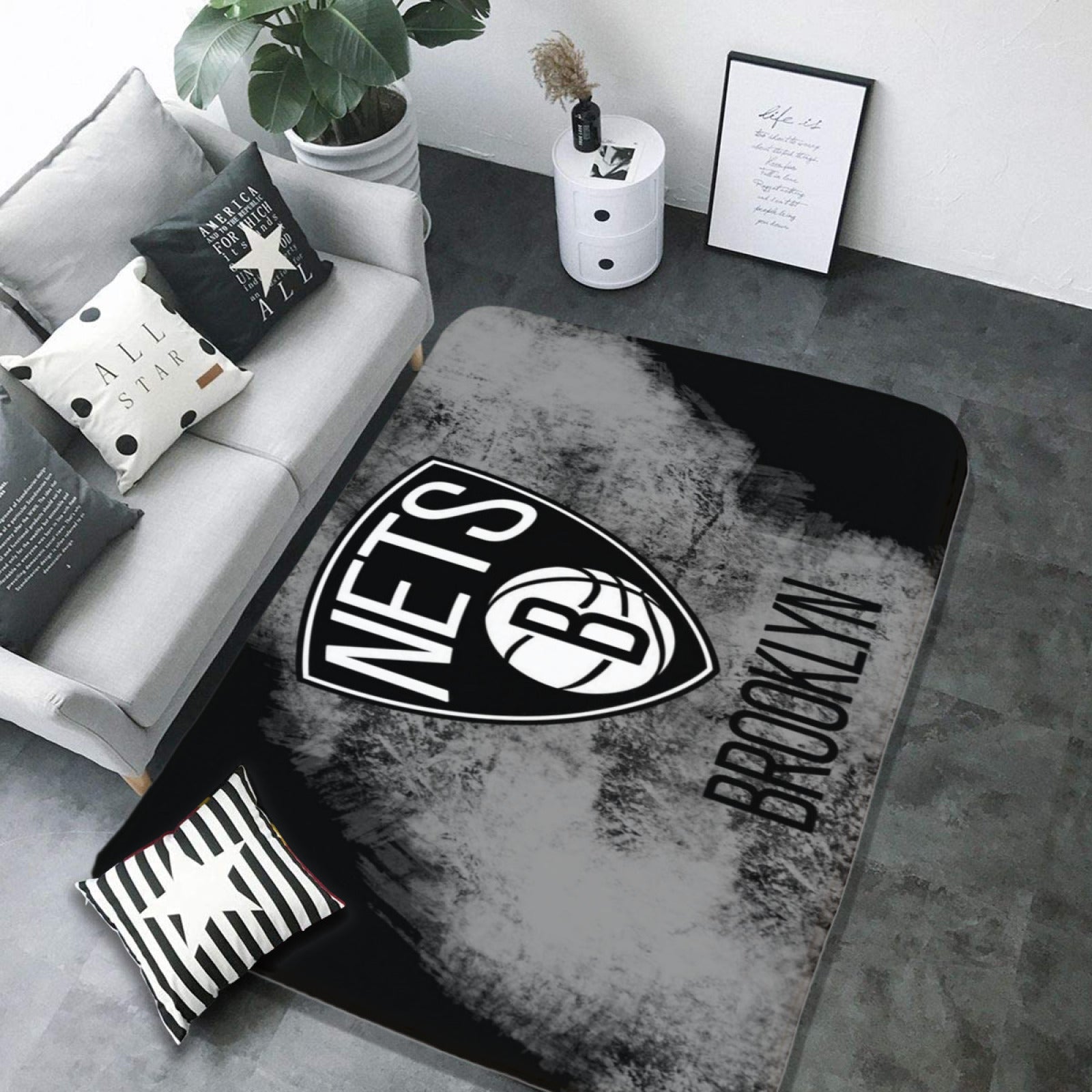Brooklyn Basketball Nets Carpet Living Room Bedroom Mats Kitchen Bathroom Rugs 2 021f2874 9b41 44cf a058 9e004425ffd4