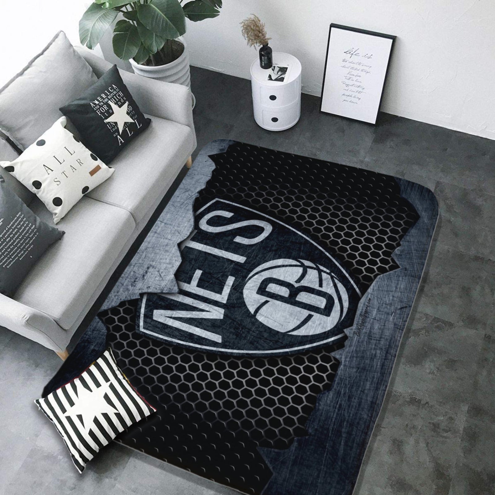 Brooklyn Basketball Nets Carpet Living Room Bedroom Mats Kitchen Bathroom Rugs 2 d8a90e77 d331 412a aa95 d84b22c42b99