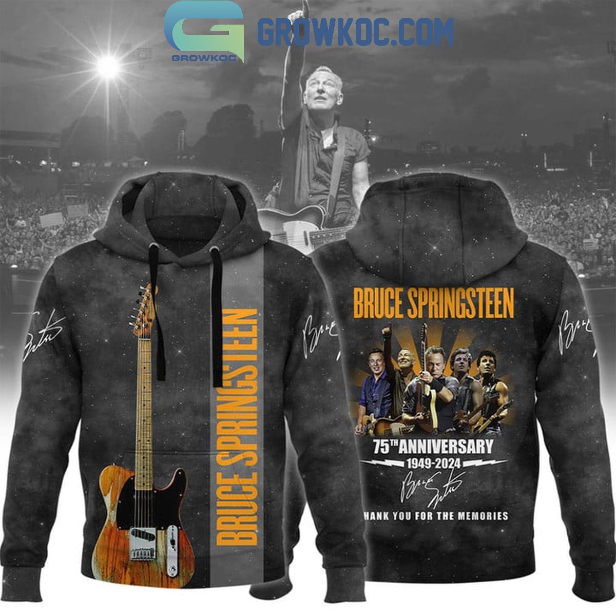 Bruce Springsteen 75th Anniversary Thank You For The Memories Hoodie Shirts 1 gmzau