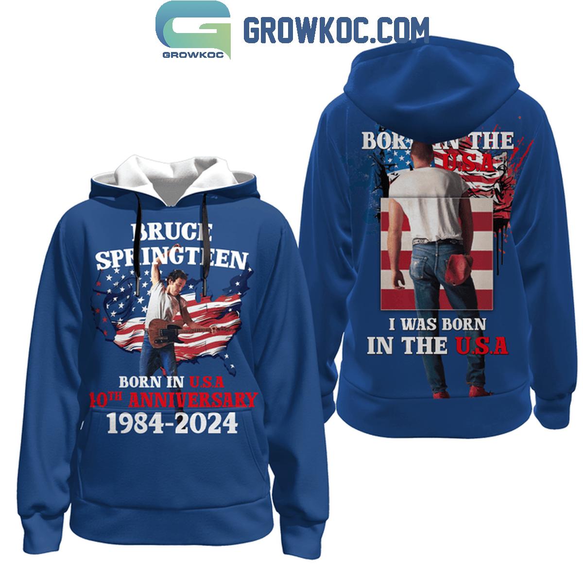 Bruce Springsteen Born In USA 40th Anniversary 1984 2024 Hoodie T Shirt 1 Bol9X