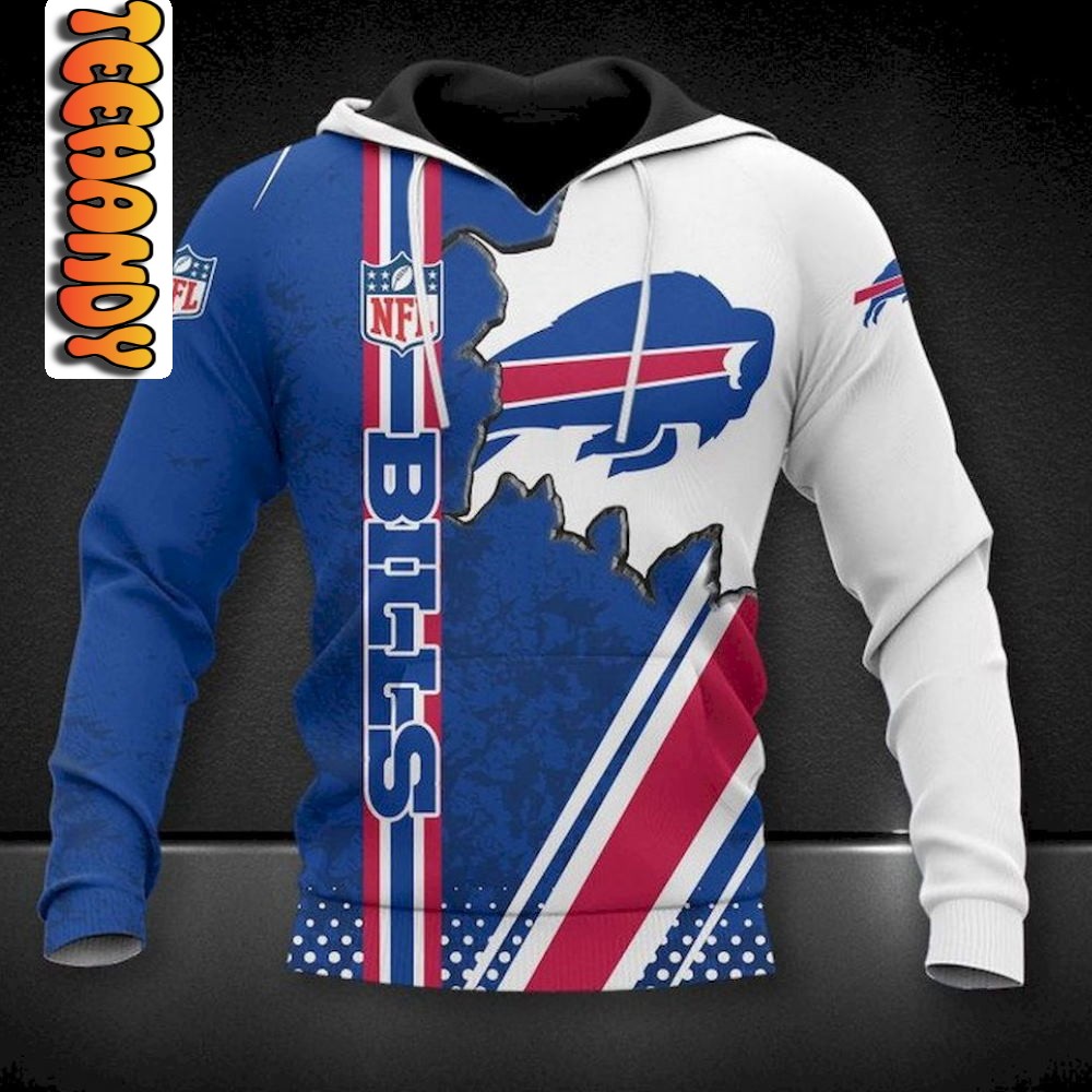 Buffalo Bills Football NFL 3D Hoodie for Fans 0