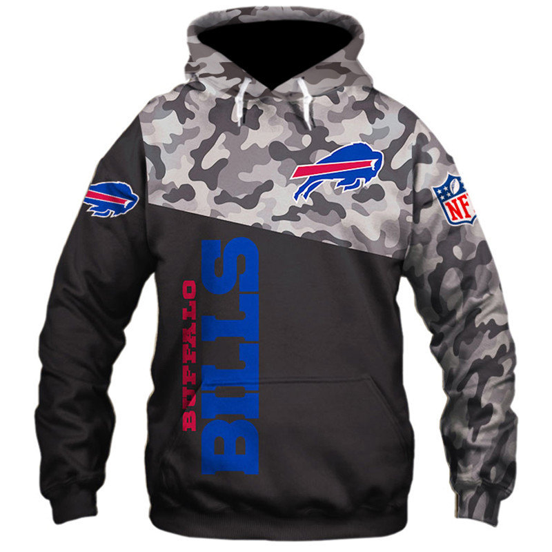 Buffalo Bills Military Hoodie All Over Print With 3D Zip Hoodie And Long Sleeve For New Season 0