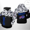 Buffalo Bills NFL Camo Veteran Team 3D Printed Hoodie Zipper Hooded Jacket