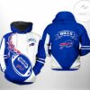 Buffalo Bills NFL Classic 3D Printed Hoodie Zipper Hooded Jacket