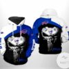 Buffalo Bills NFL Skull Punisher Team 3D Printed Hoodie Zipper Hooded Jacket