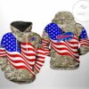 Buffalo Bills NFL US Flag Camo Veteran Team 3D Printed Hoodie Zipper Hooded Jacket