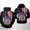 Buffalo Bills NFL US Flag Team 3D Printed Hoodie Zipper Hooded Jacket