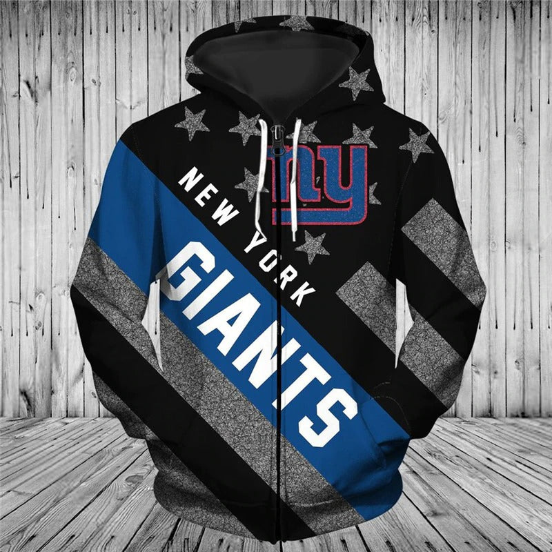 Buffalo Bills Zipper Hoodies Striped Banner Gifts for Fans 1