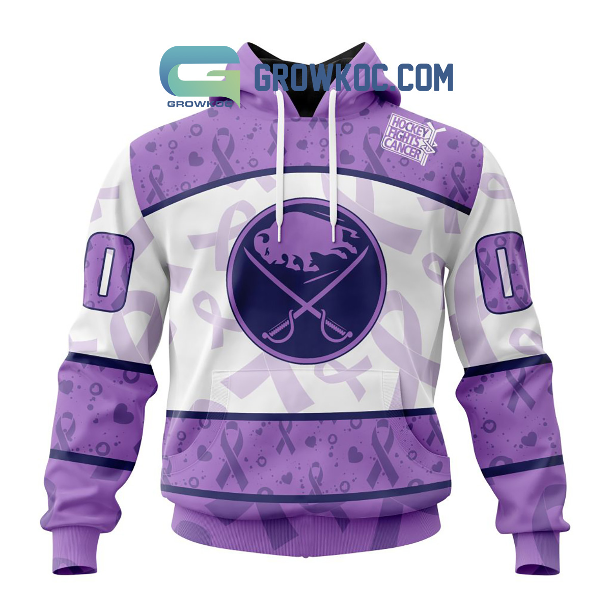 Buffalo Sabres Lavender Fight Cancer Personalized Hoodie Shirts2B1 o7f3u