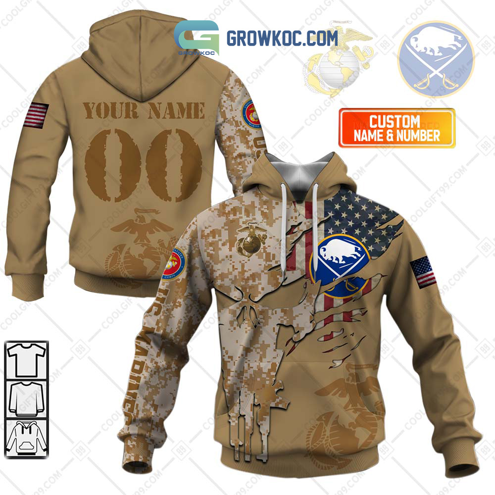 Buffalo Sabres Marine Corps Personalized Hoodie Shirts2B1 YOnkE