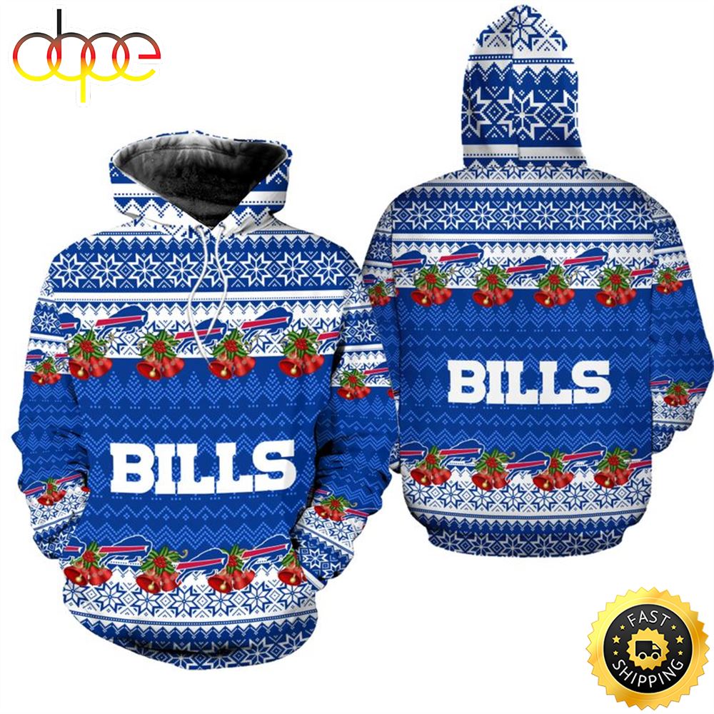 Buffalo Bills Christmas Football NFL All Over Print Hoodie Shirt