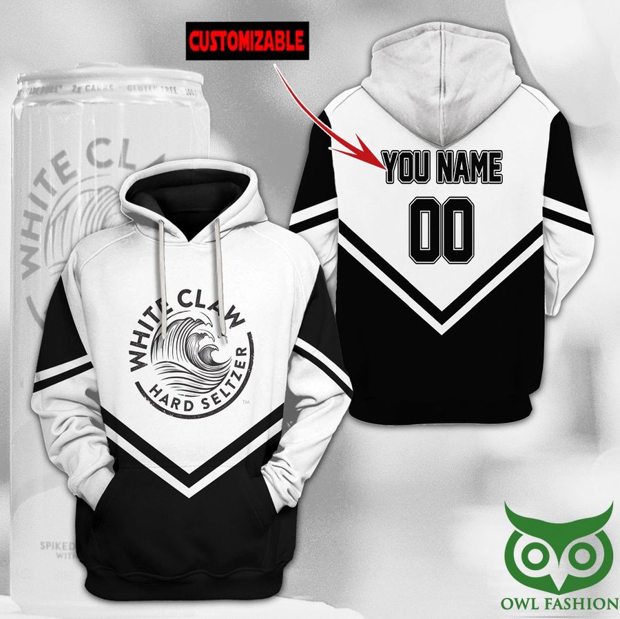 C8a2knqw 21 Custom Name Number White Claw Hard Seltzer Hoodie