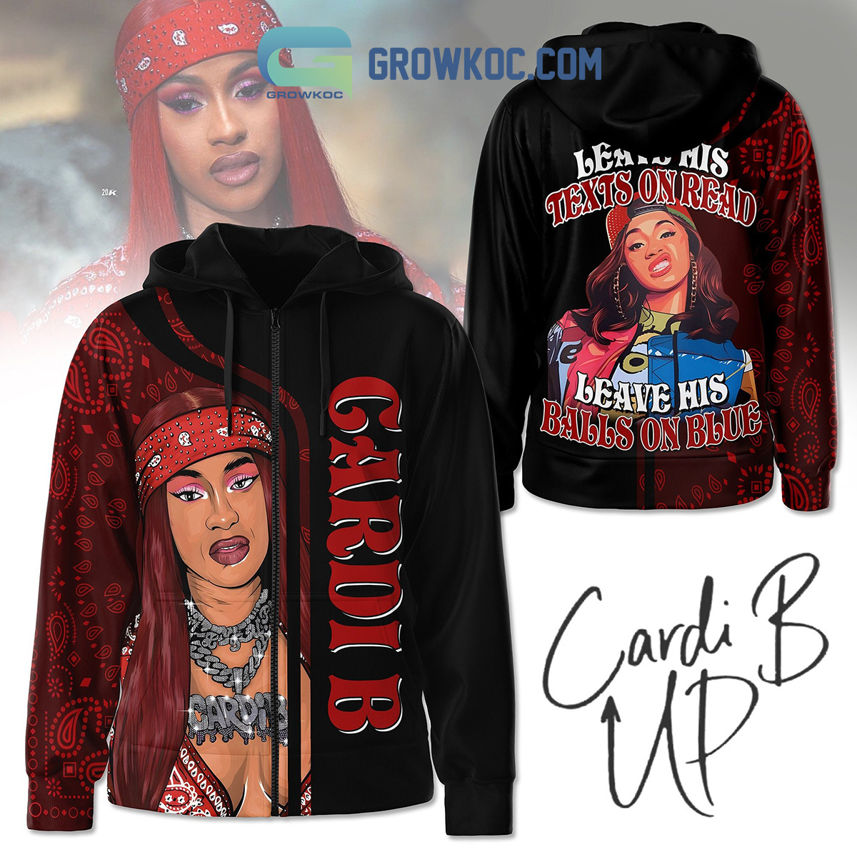 Cardi B Leave His Text On Read Leave His Balls On Blue Hoodie Shirts2B1 bM0oR