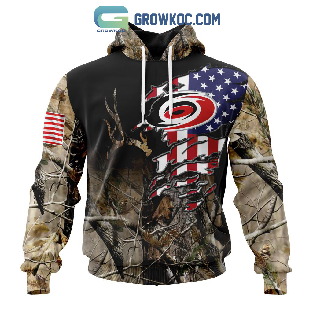 Carolina Hurricanes NHL Special Camo Realtree Hunting Personalized Hoodie T Shirt2B1 8LbIA