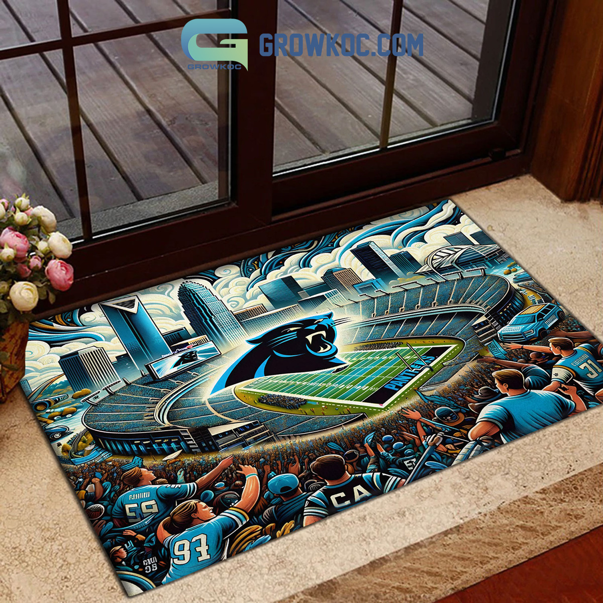 Carolina Panthers Bank of America Stadium Football Stadium Doormat2B1 6snlL