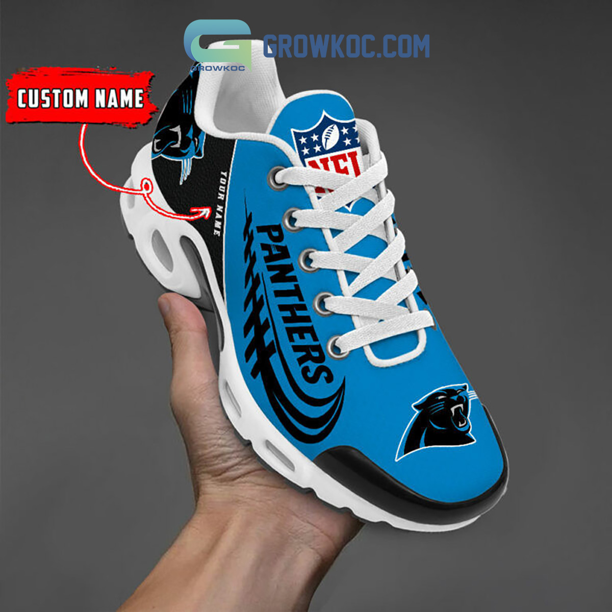 Carolina Panthers Personalized TN Shoes2B1 UxdbI