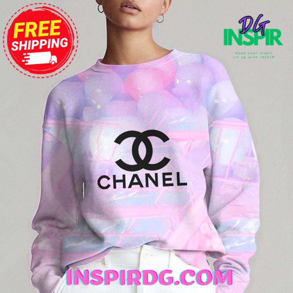 Chanel Limited Sunset Pink Purple Tie dye Fusion Sweatshirt 1