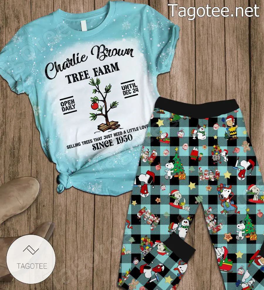 Charlie Brown Tree Farm Selling Trees That Just Need A Little Love Pajamas Set