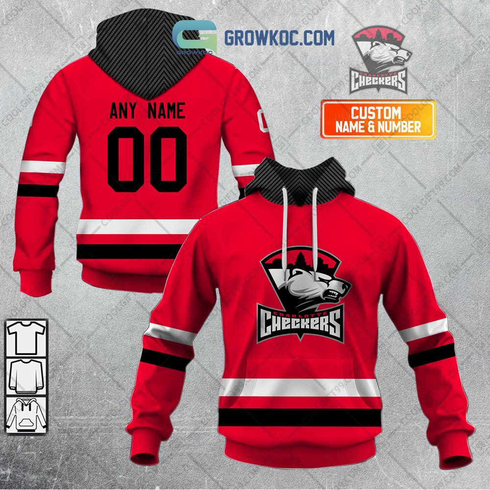 Charlotte Checkers Color Fan Personalized Hoodie Shirts2B1 Kah3M