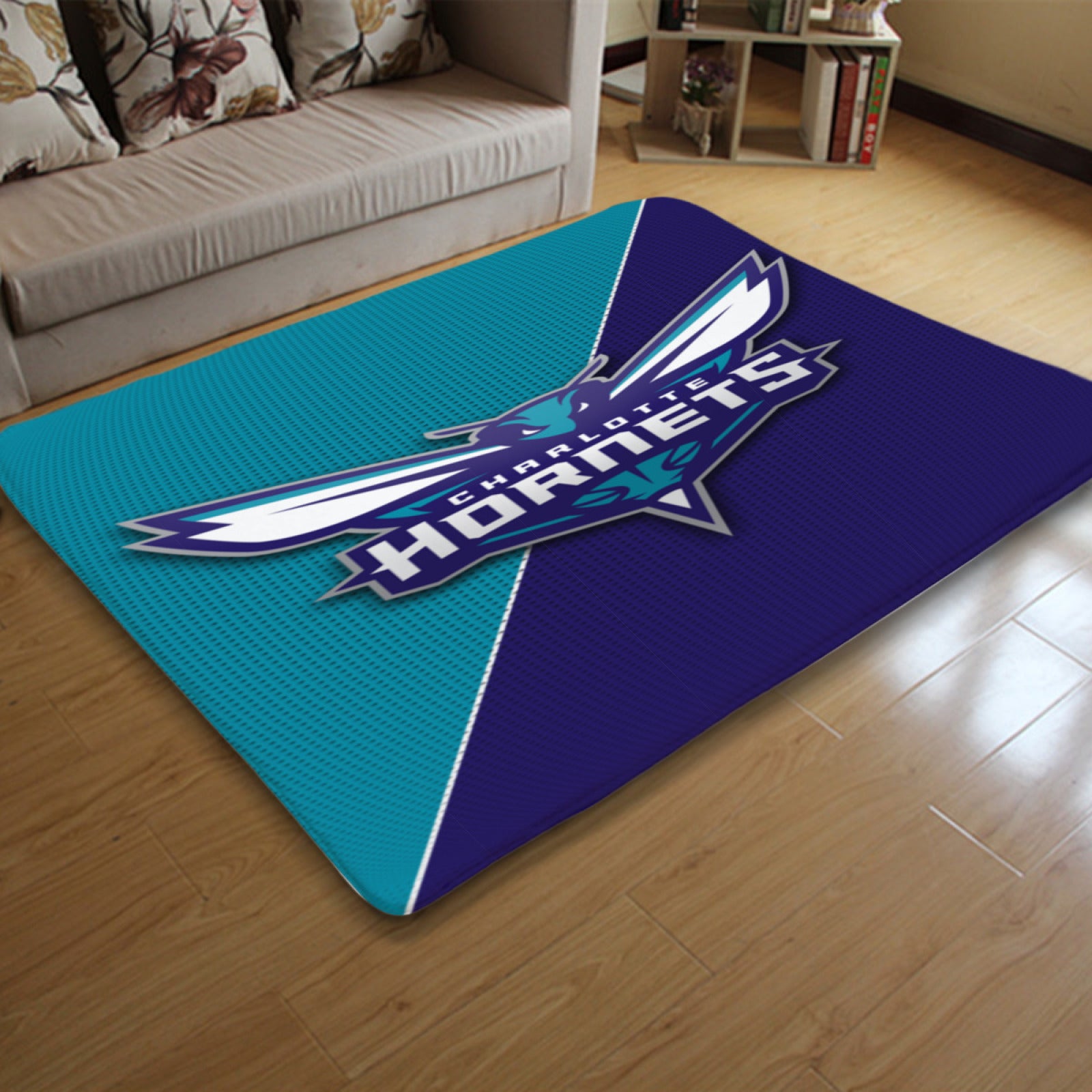 Charlotte Basketball Hornets Carpet Living Room Bedroom Mats Kitchen Bathroom Rugs 1