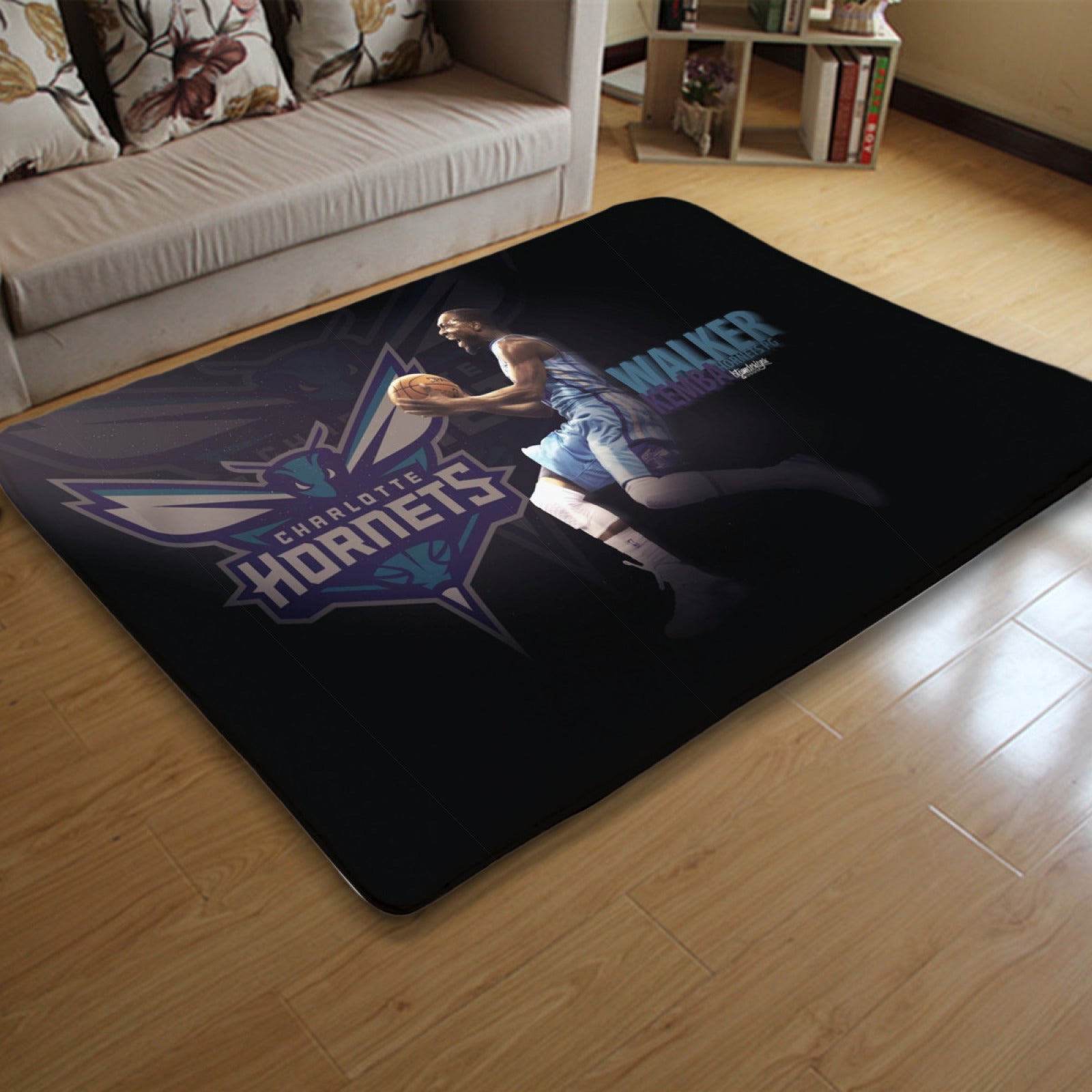 Charlotte Basketball Hornets Carpet Living Room Bedroom Mats Kitchen Bathroom Rugs 3