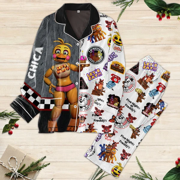 Chica In Five Nights at Freddys Pajamas Set2B1 WNK8l