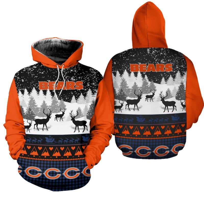 Chicago Bears Hoodie 3D Gifts for Fans 0