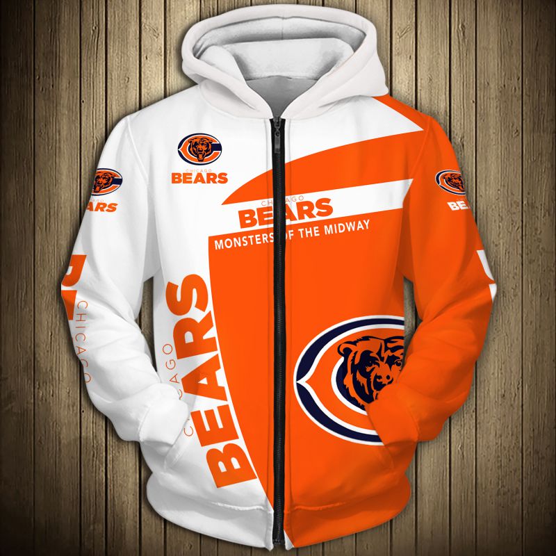 Chicago Bears Hoodie 3D Sale With Hooded Long Sleeve Gifts for Fans 0