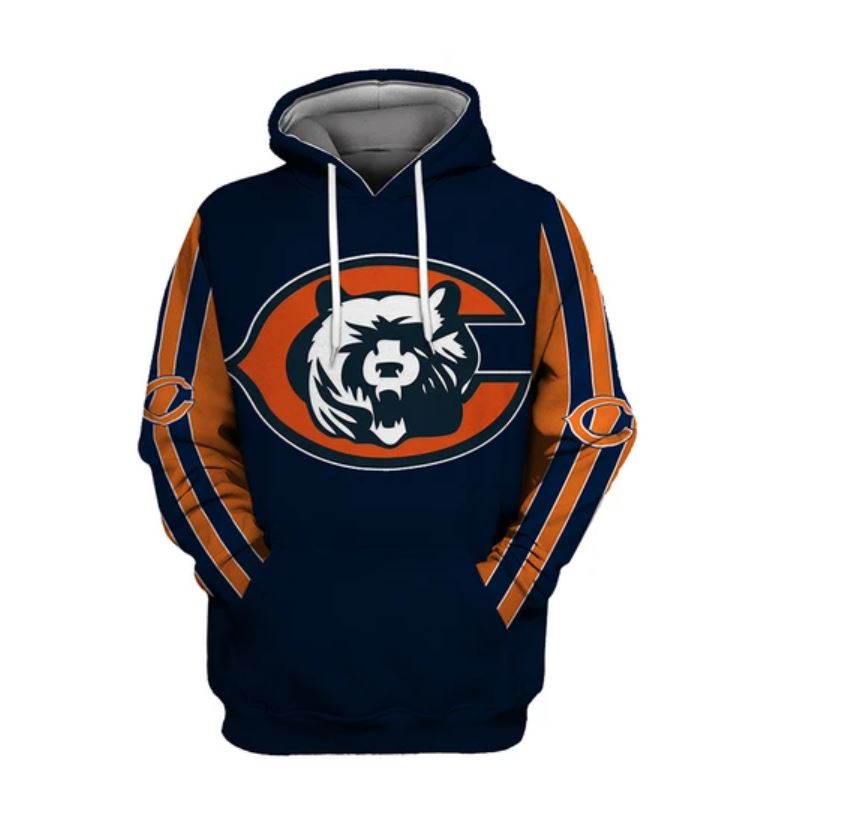 Chicago Bears Hoodie 3D Zip Hoodie 0