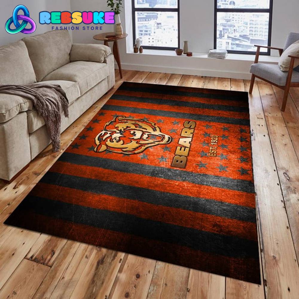 Chicago Bears NFL 2024 Rug Carpet 3