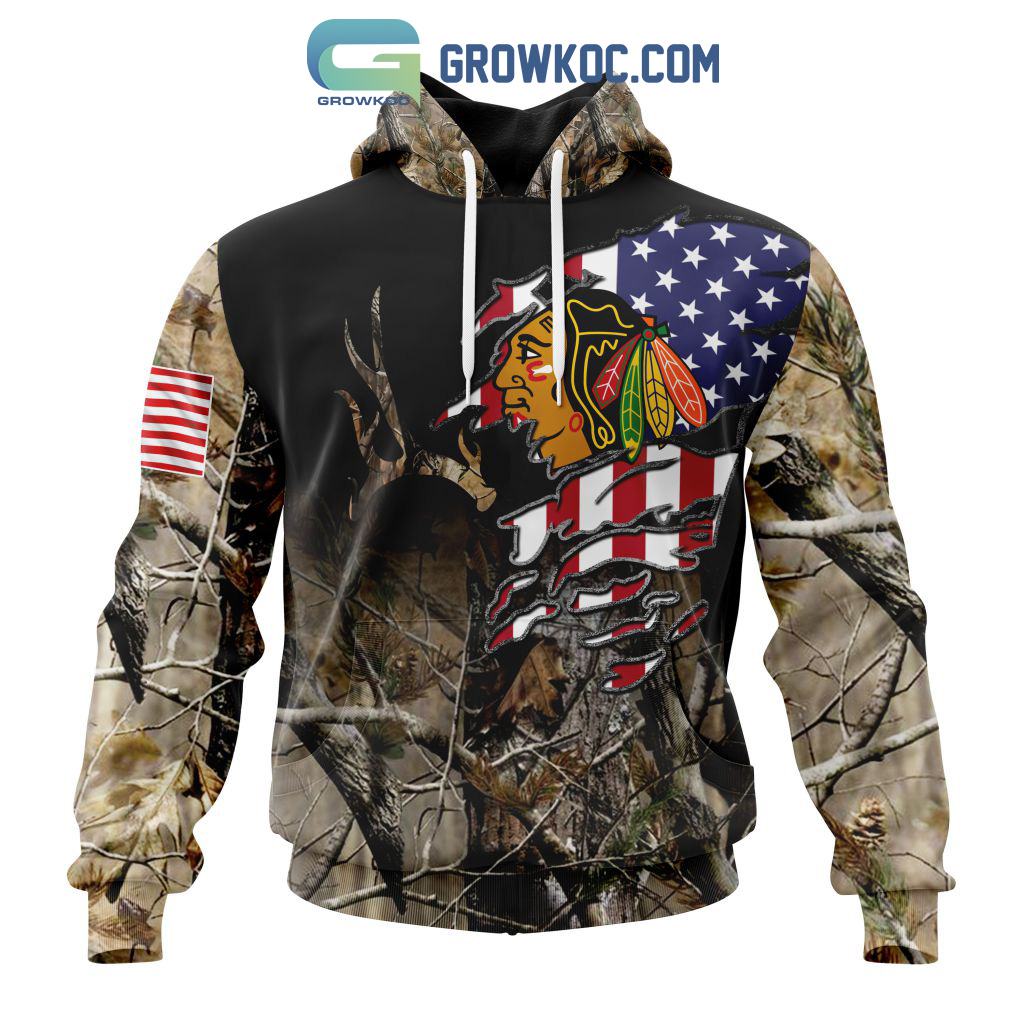 Chicago Blackhawks NHL Special Camo Realtree Hunting Personalized Hoodie T Shirt2B1 wUh92