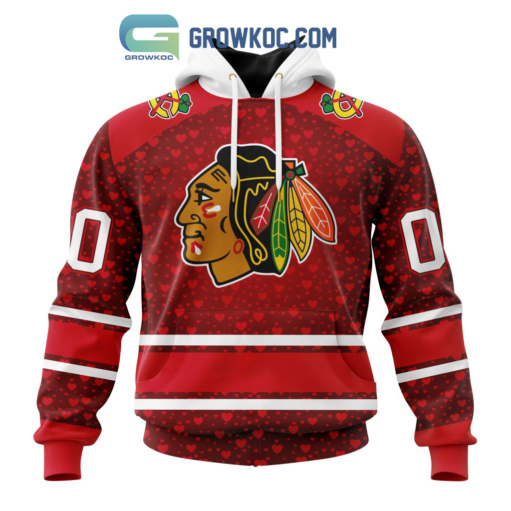 Chicago Blackhawks Valentines Day Fan Hoodie Shirts2B1 8c02E