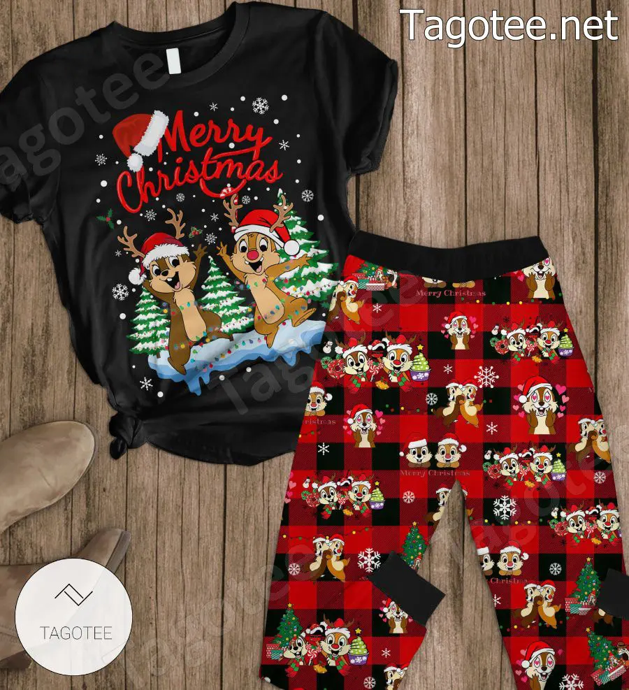Chip n Dale Merry Christmas Pajamas Set