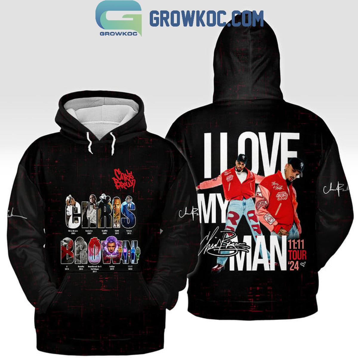 Chris Brown I Love My Man Tour 2024 Fan Hoodie Shirts 1 zHnGg