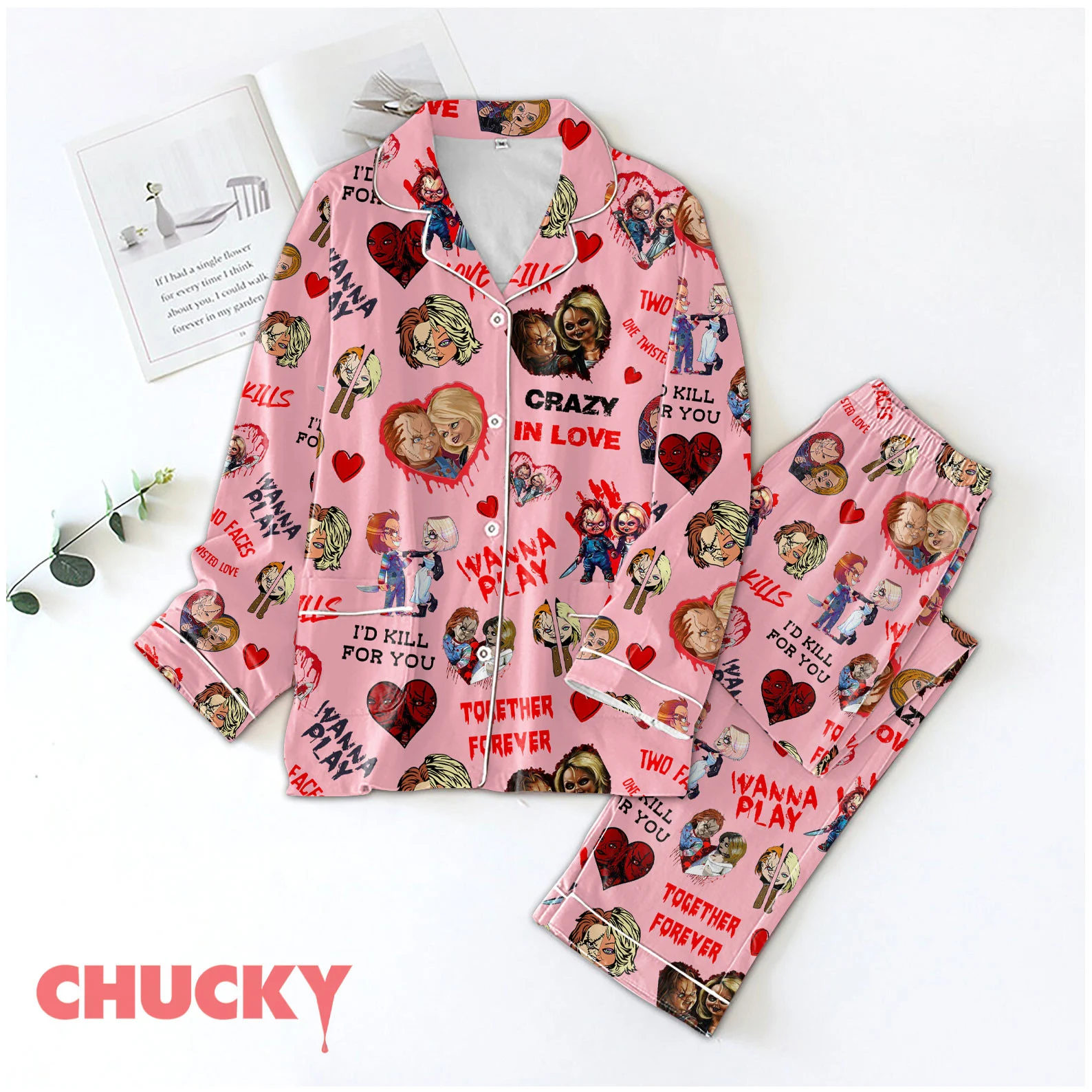 Chucky Valentine Pajamas Set2B1 hvd4I