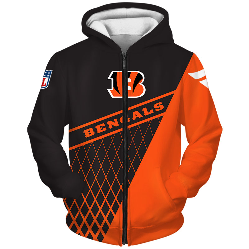 Cincinnati Bengals All Over Print Zip Hoodie Gift For Fan 0