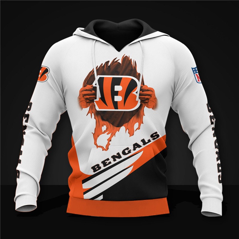 Cincinnati Bengals Cool Graphic All Over Print Hoodie Gifts For Fans 0