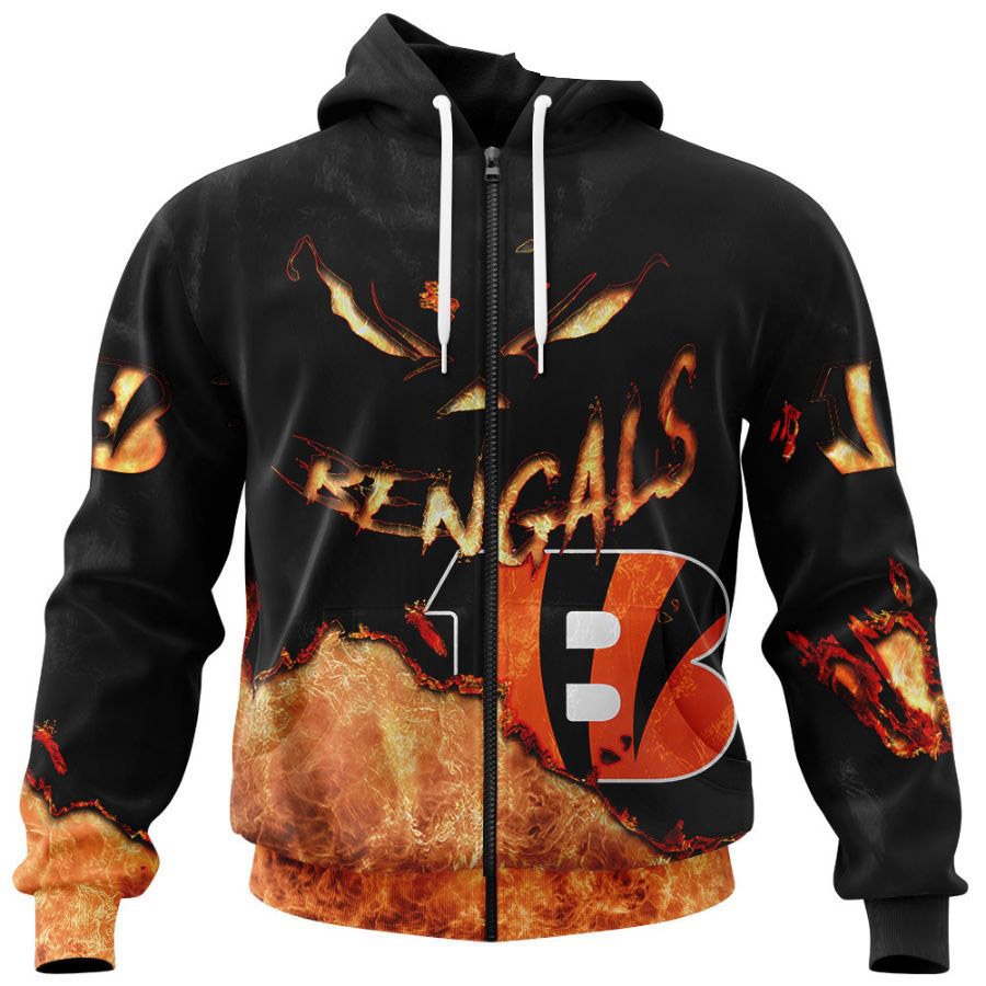 Cincinnati Bengals Hoodie 3D Devil Eyes Gift for Fans 0