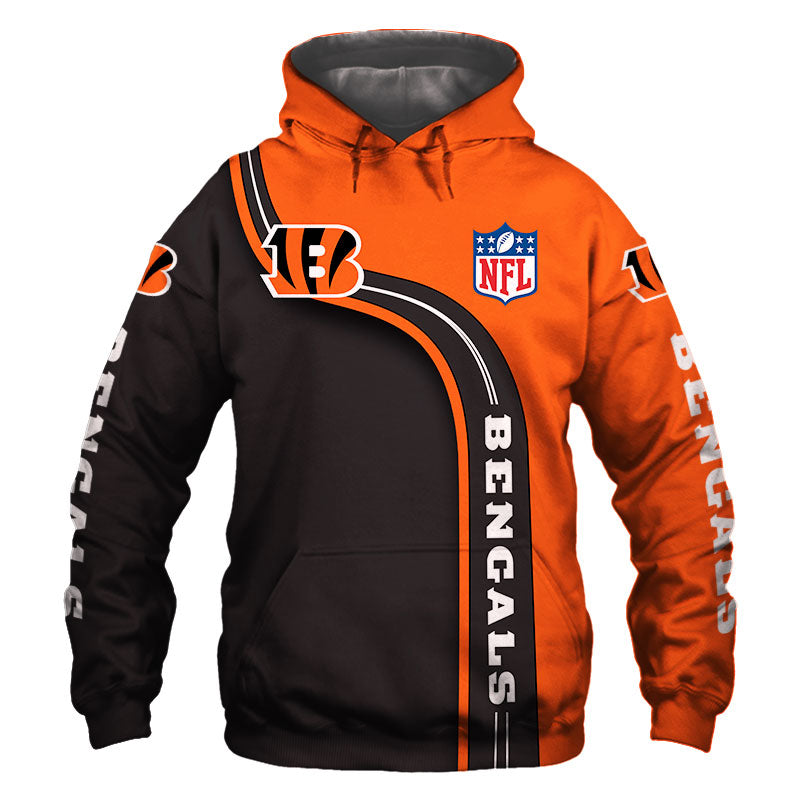 Cincinnati Bengals Hoodie 3D Highway Letter Bengals Gifts for Fans 0