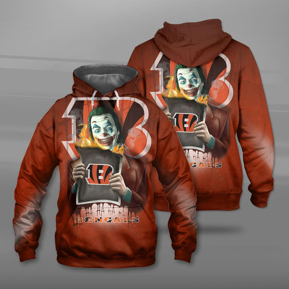 Cincinnati Bengals Hoodies Joker Hoodie Gifts for Fans 0