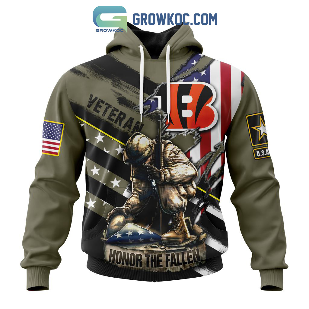 Cincinnati Bengals NFL Veterans Honor The Fallen Personalized Hoodie T Shirt2B1 caRPU