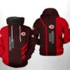 Cincinnati Reds MLB Zipper Hoodie with All Over Print Design 0